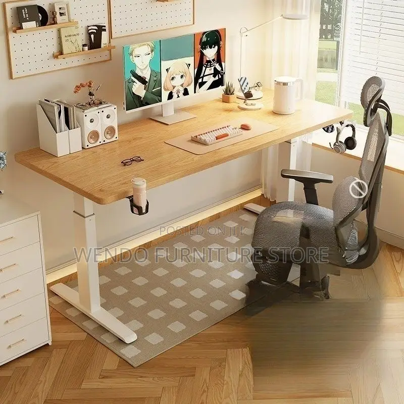 Office Desk; 1200mm Home Office Flexible Height Standing Desk