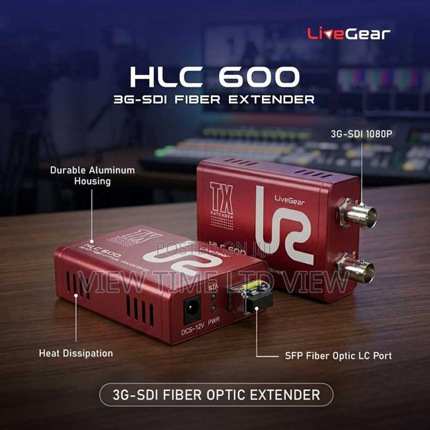 HLC 600 3g-Sdi Fiber Optical Transceiver Extender 20km - thumbnail 2