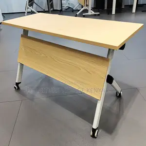 Brown Folding Conference Table.