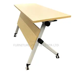 Brown Folding Conference Table.