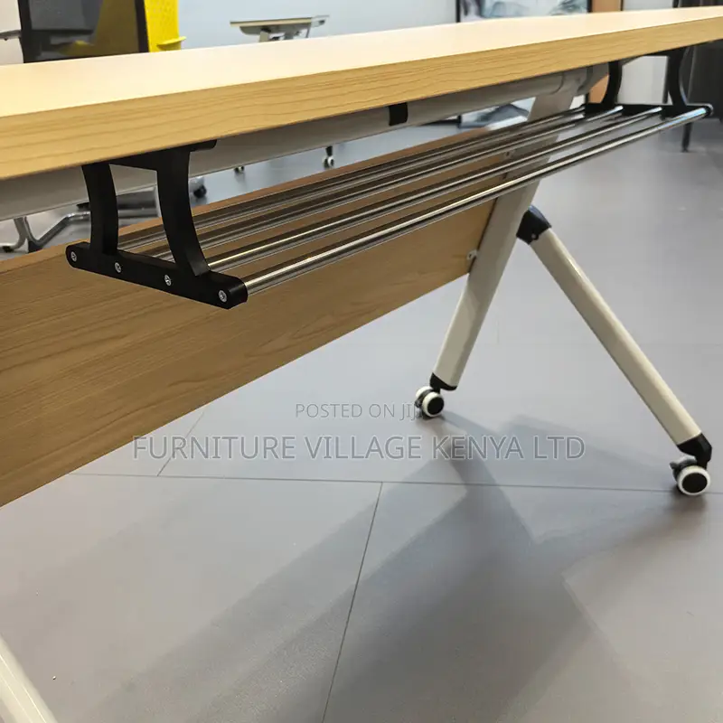 Brown Folding Conference Table.
