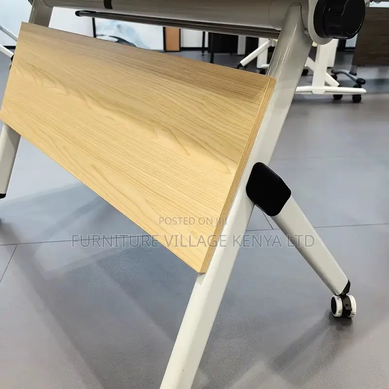 Brown Folding Conference Table.
