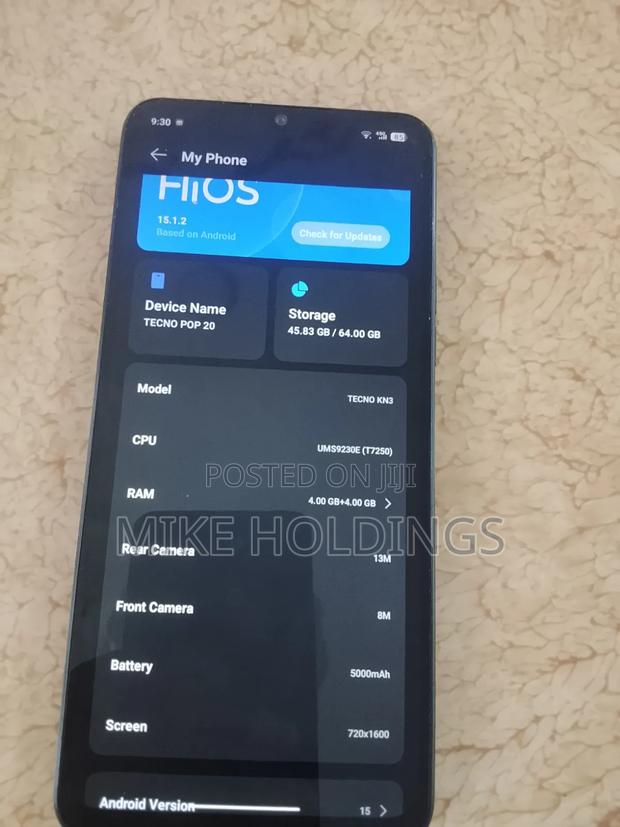 Tecno Pop 20 64 GB Black - thumbnail 3