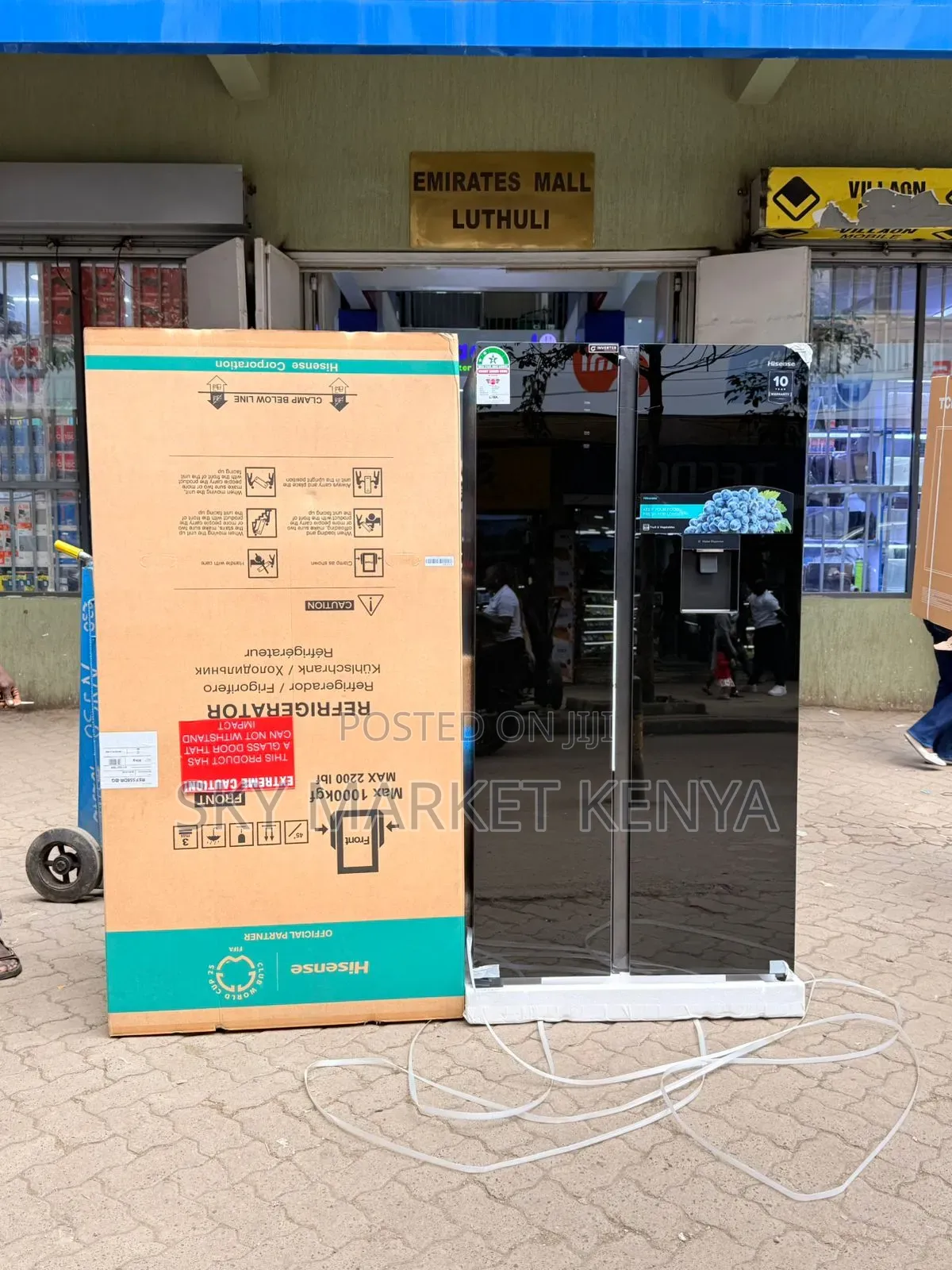 Hisense Fridge Side by Side 541 Litres Ref558dr-Bg