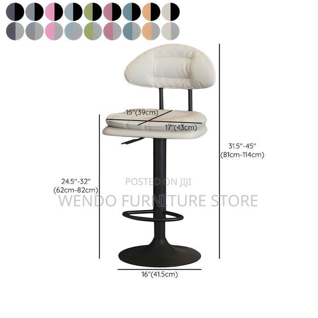 Barstools; Recliner Leather Home Kitchen Barstools - thumbnail 2