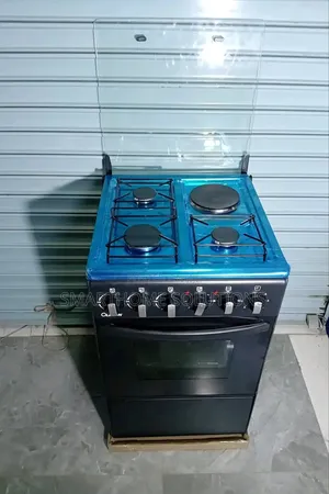 New Model Black Olelon Free Standing 3 Gas Burner +1 Electric Cooker