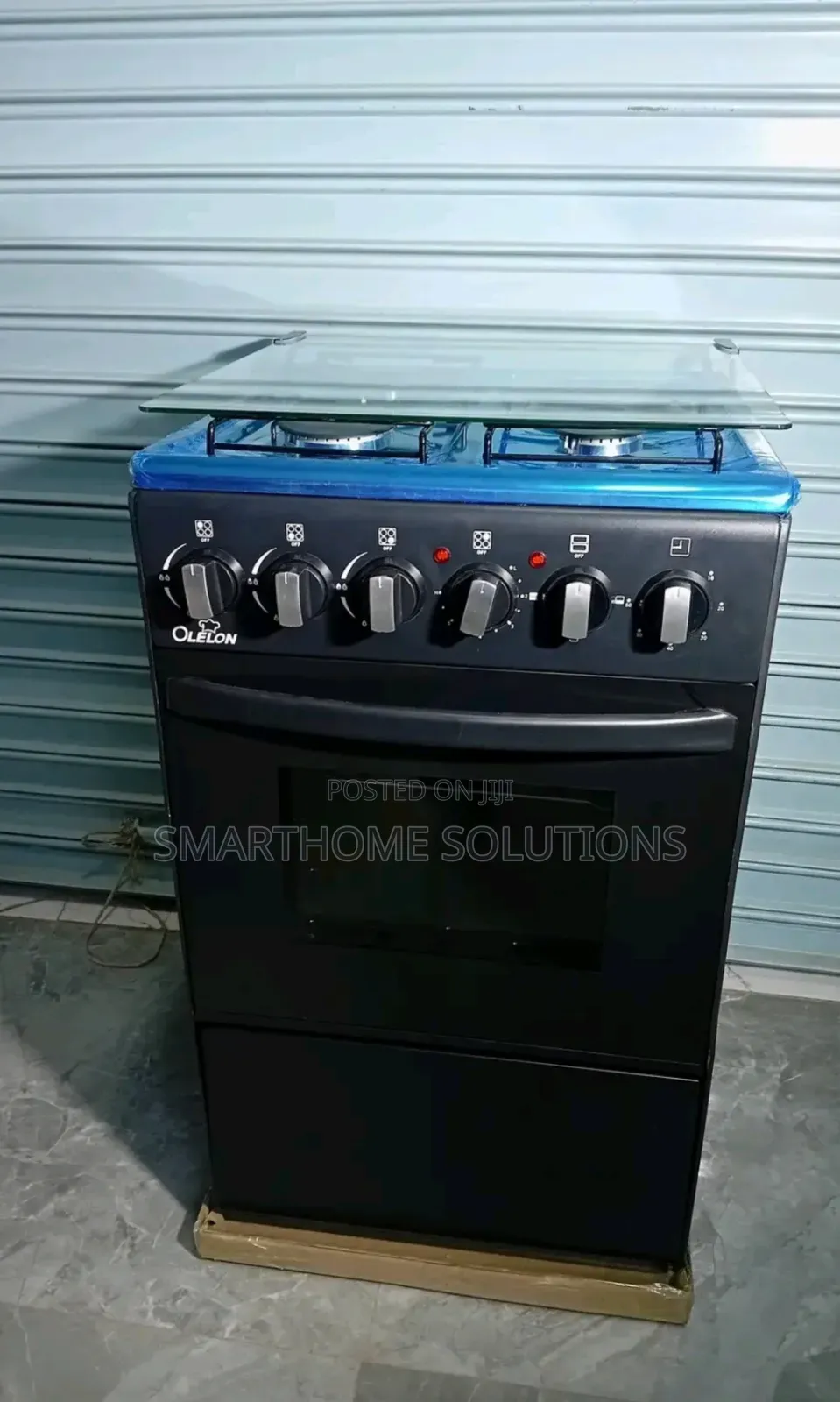 New Model Black Olelon Free Standing 3 Gas Burner +1 Electric Cooker