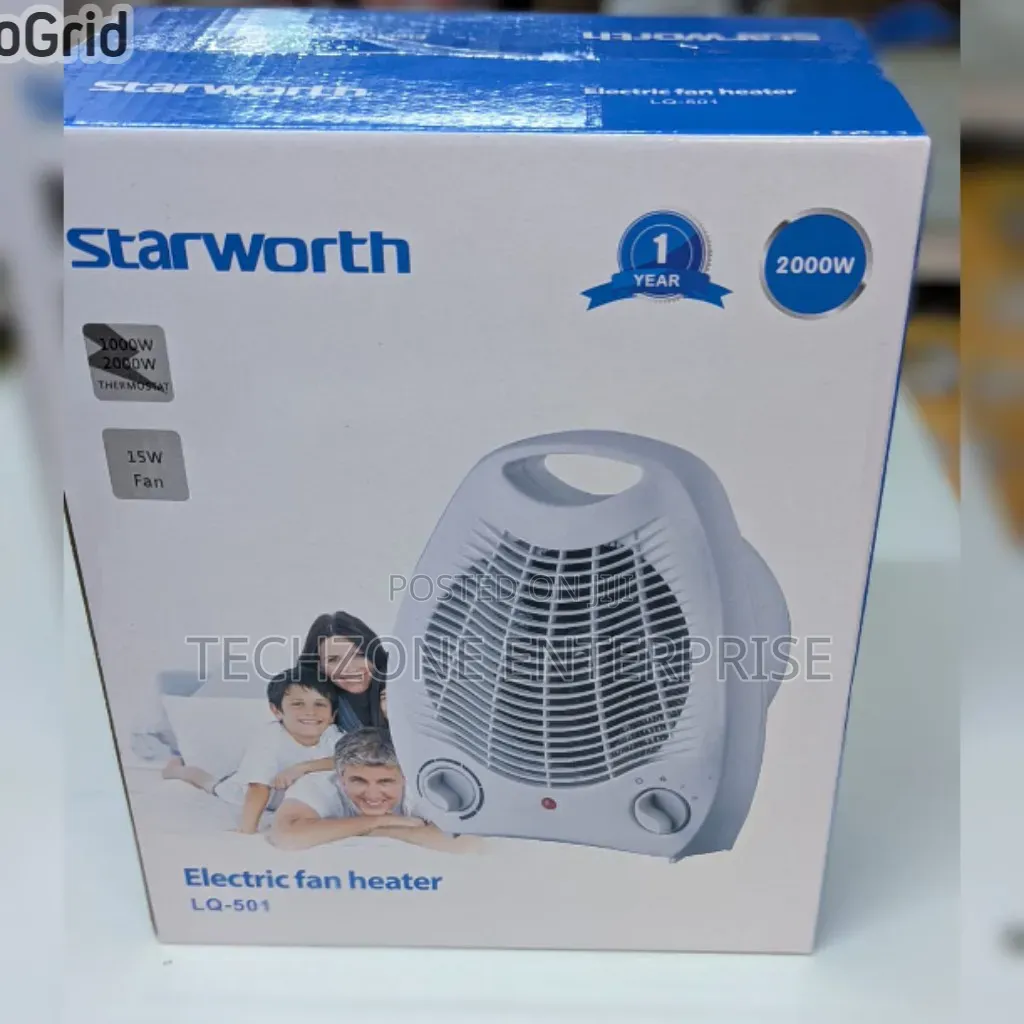 Starworth Fan Heater With Adjustable Temperature 