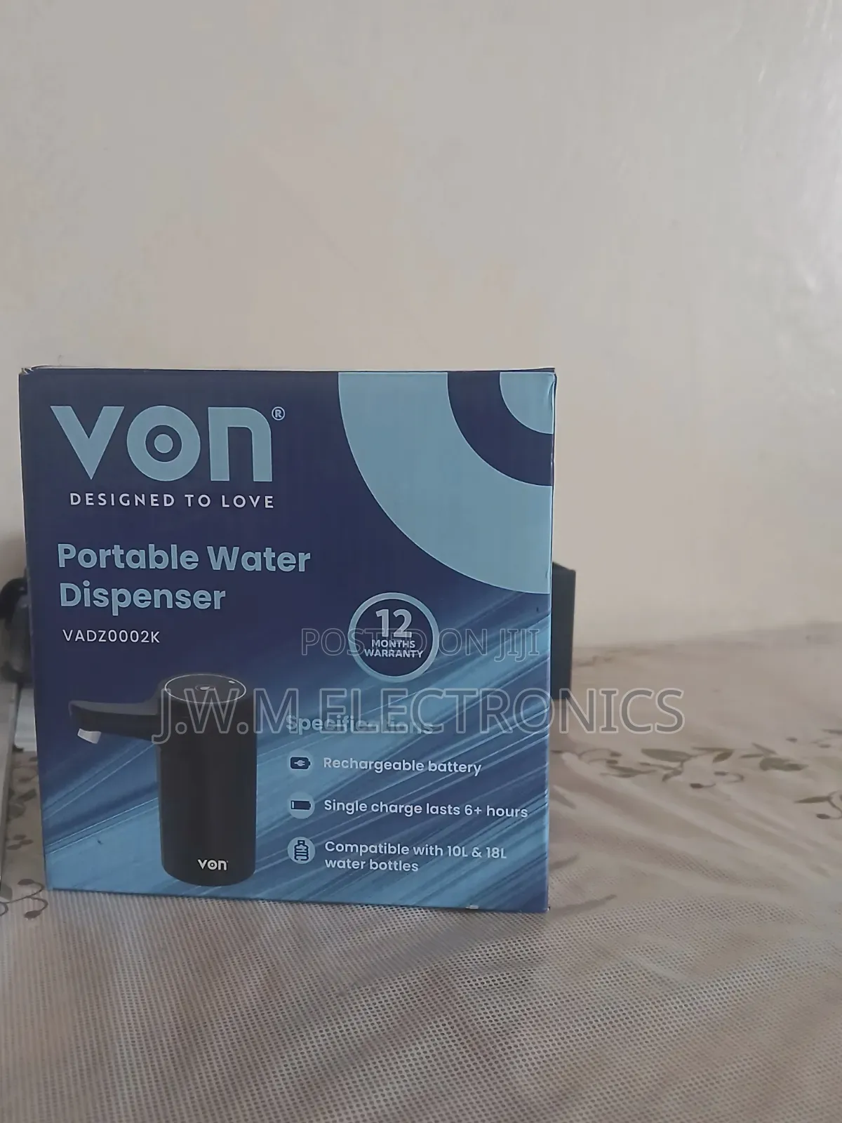 Von Portable Water Dispenser