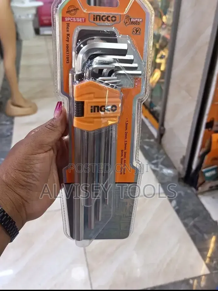 Ingco Hex Key/Ingco Allen Key 9pcs