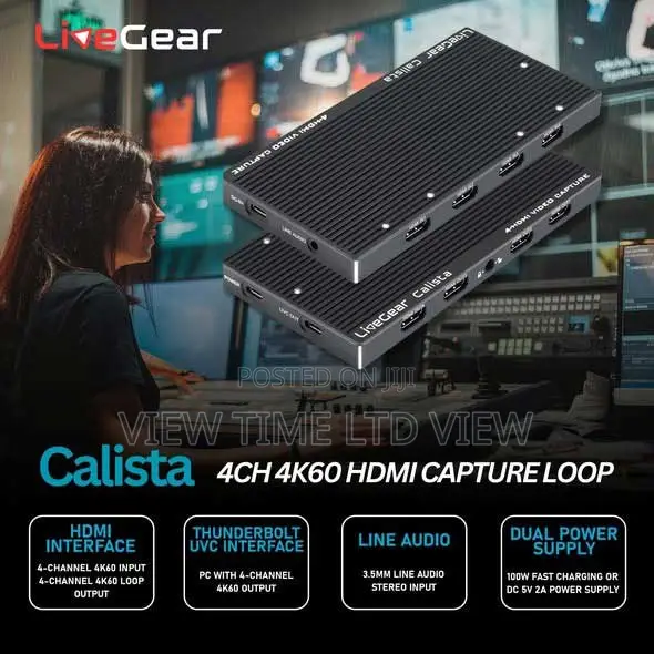 Livegear Calista 4ch Hdmi Capture | 4k60 | Usb-C / Thunderbolt