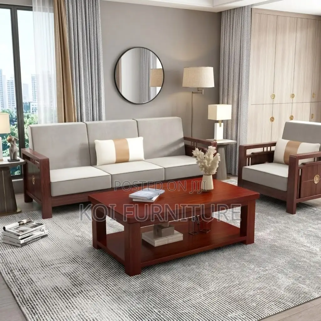 Coffee Table; Home Office Mahogany Executive Coffee Table