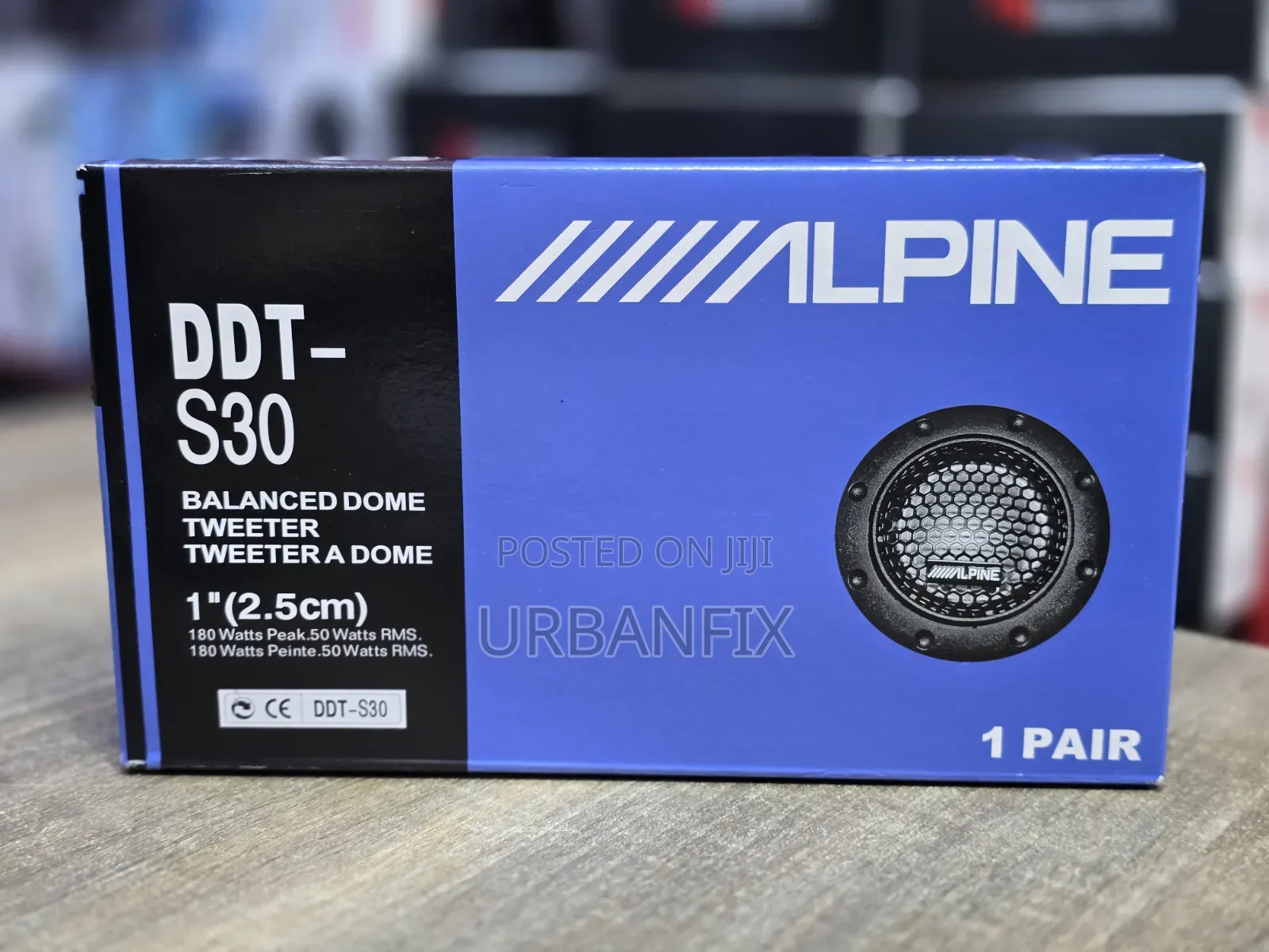 Alpine DDT-S30 180watts Balanced Dome Tweeters- A Pair