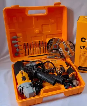 Coofix Electric Drill Angle Grinder Combo Kit