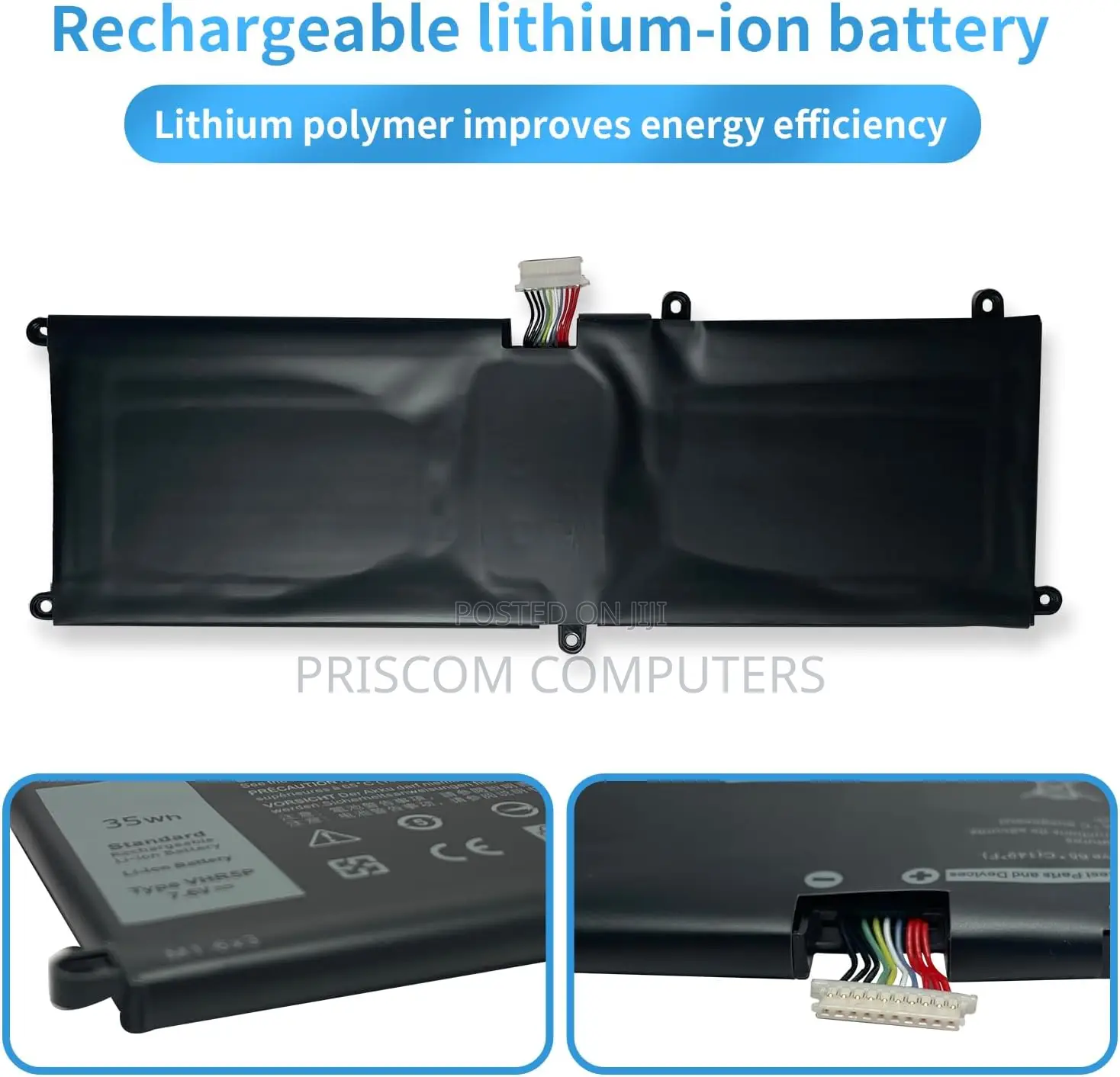 Laptop Battery For Dell Latitude 11 5175 5179 E5175 E5179 -vhr5p
