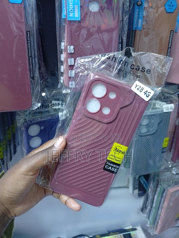 Vivo Y28 4gdiagonal Striped Pattern-Maroon - thumbnail 2