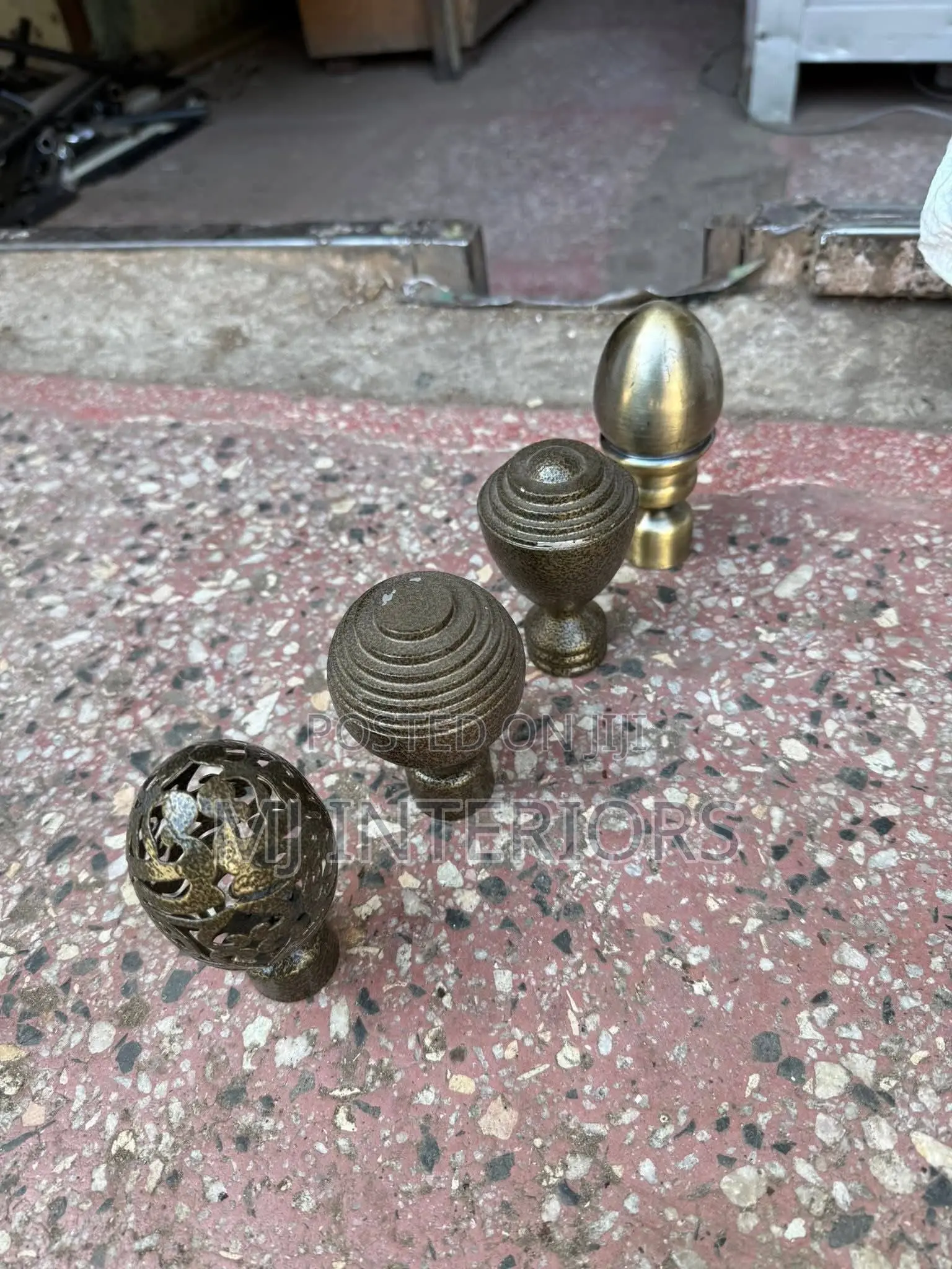 Executive Curtain Rods Finials Jua Kali Made for Professional Spaces