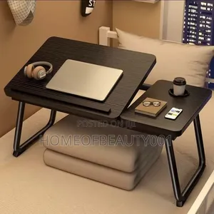 Adjustable Laptop Table Stand Desk, Bed Table With Foldable Legs.