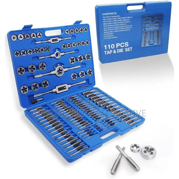 110 Piece Tap and Die Set Threading Tool Set