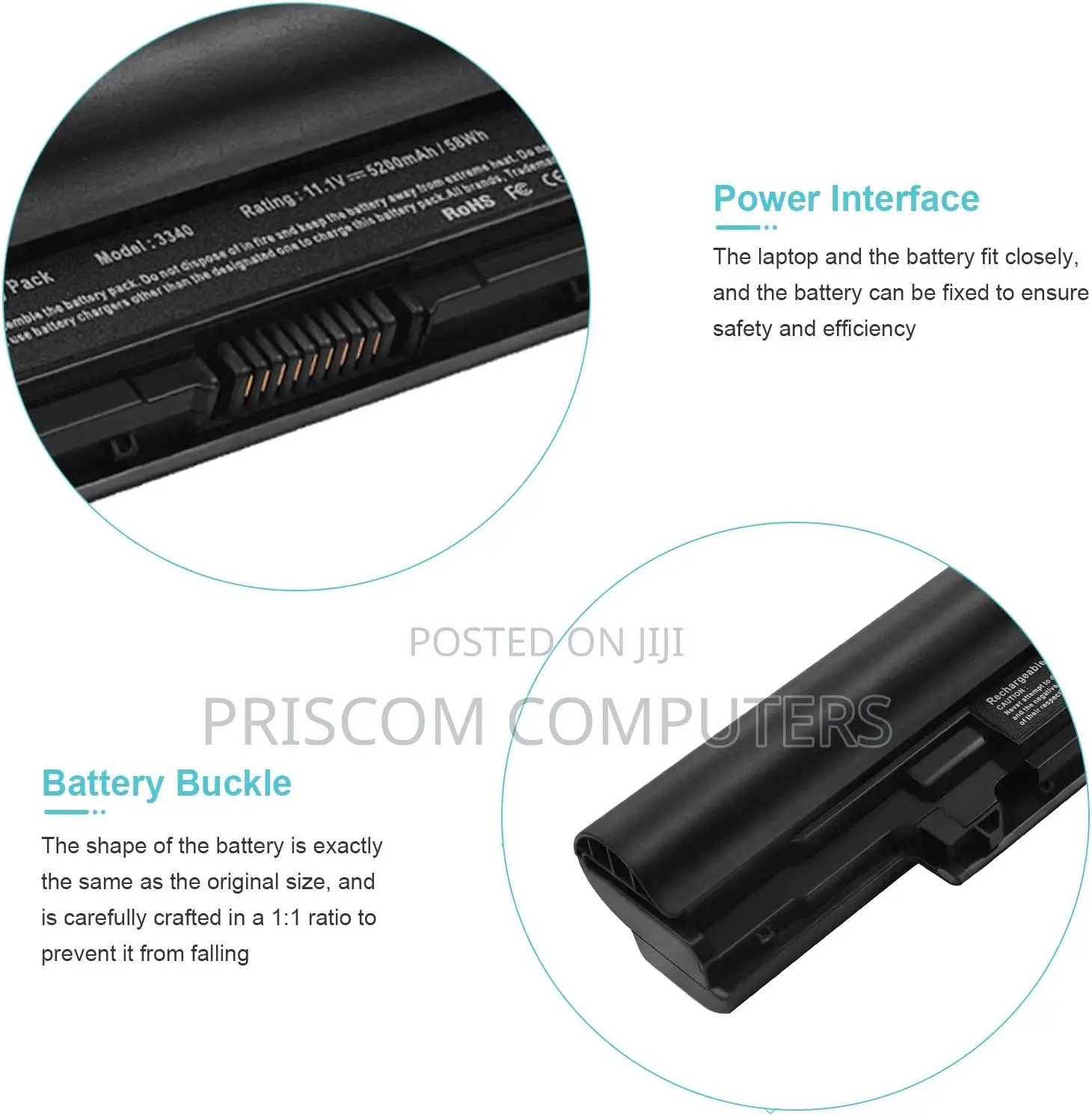 Dell Inspiron 13z 14z (N411z) Vostro V131 Latitude 3330 Laptop Battery