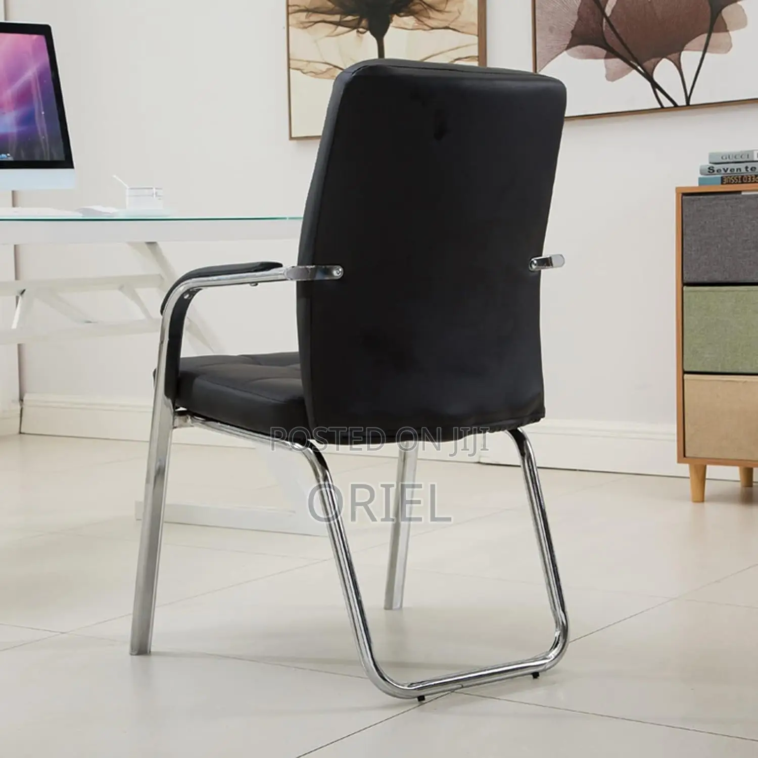 Office Chair : Visitor Conference Waiting Guest Leather Chair