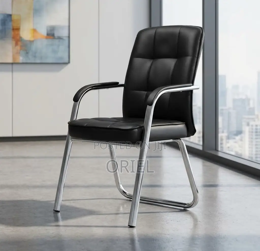 Office Chair : Visitor Conference Waiting Guest Leather Chair
