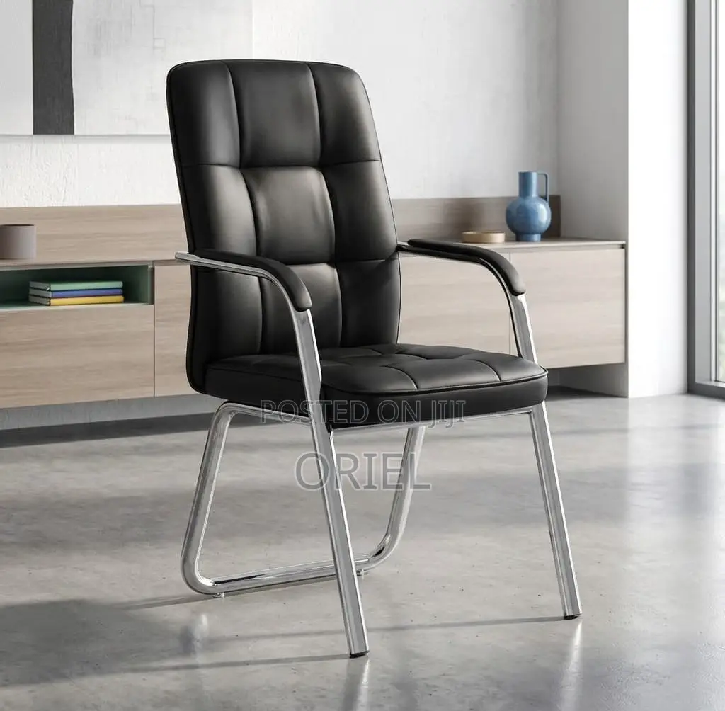 Office Chair : Visitor Conference Waiting Guest Leather Chair
