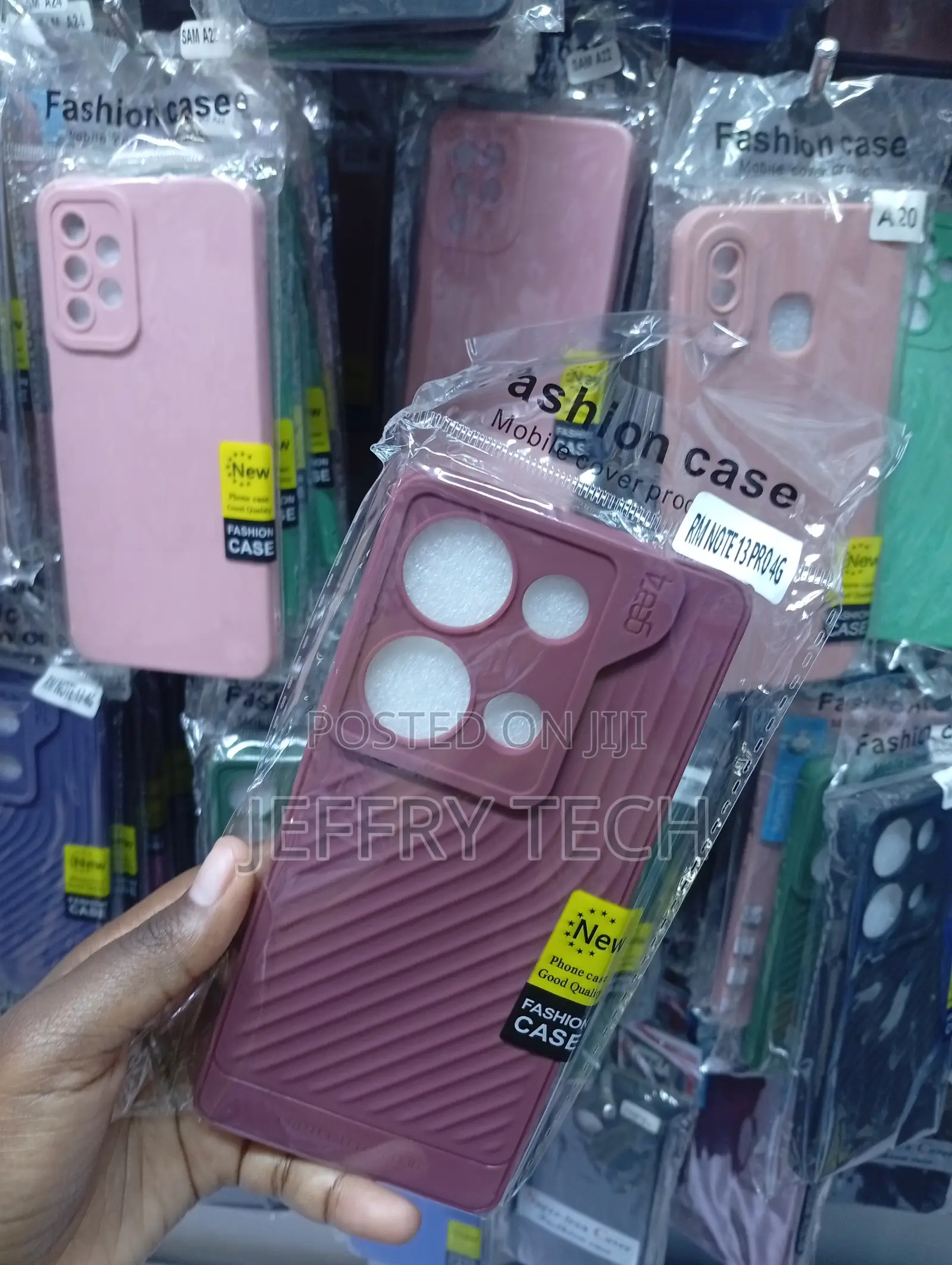 Redmi Note 13 Pro 4g Diagonal Stripe Texture Case