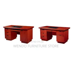 Office Desk; 1400mm Home Office Mahogany Executive Desks With Cabinets