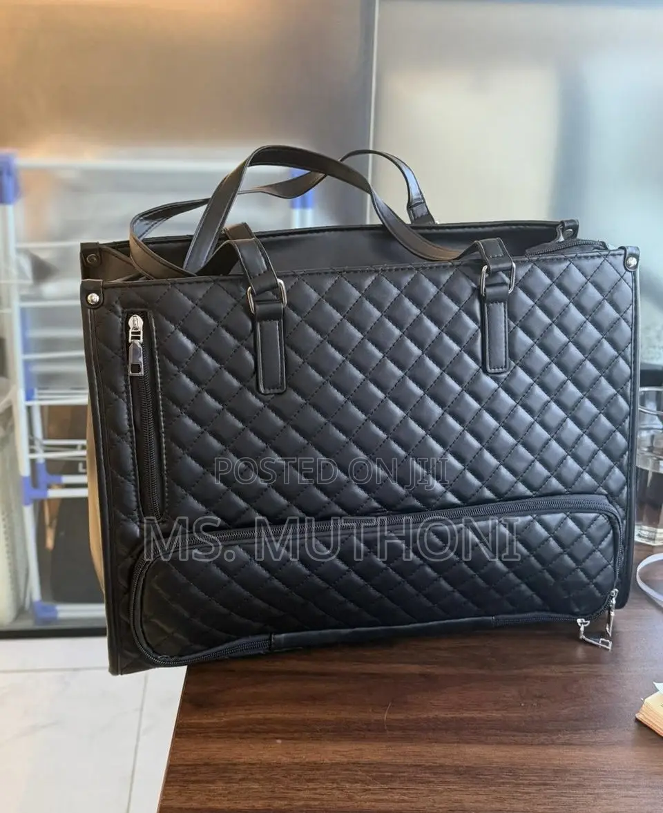 Quilted Business/ Laptop Tote With a Built-in Insulated Compartment