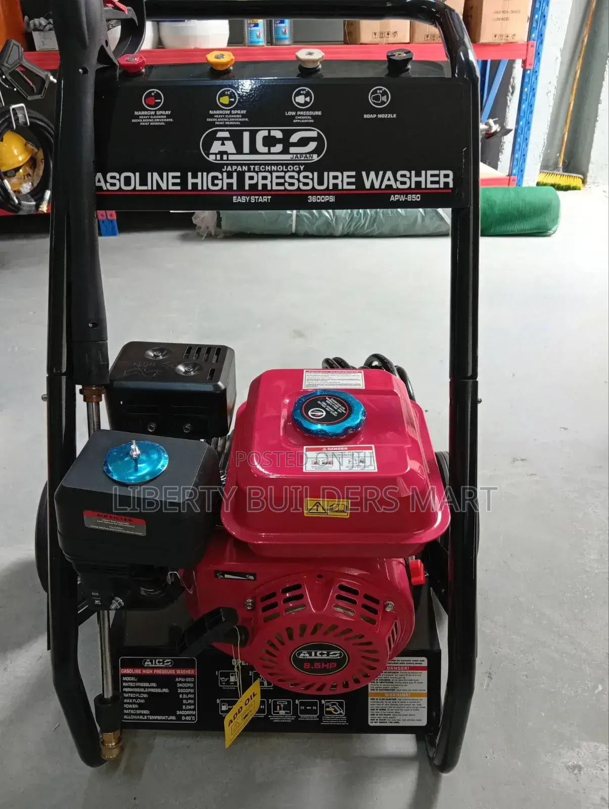 Aico. Gasoline High Pressure Washer