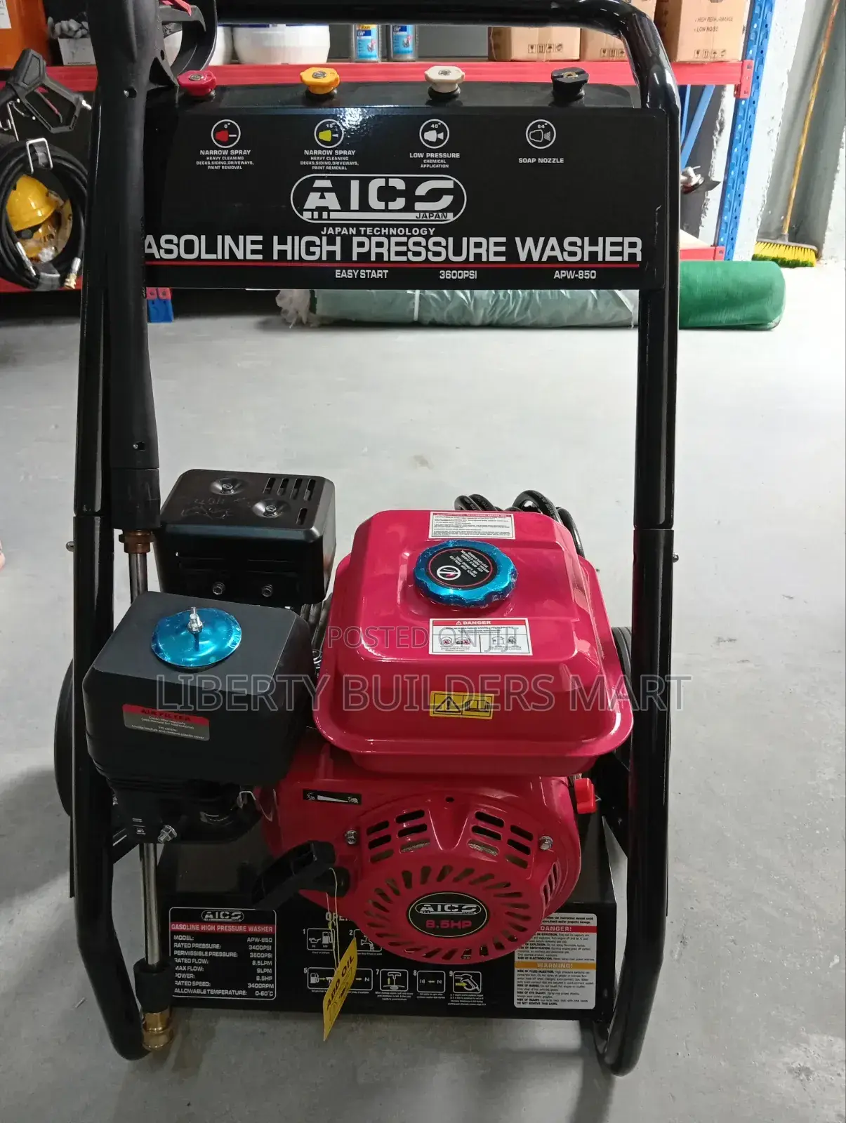 Aico. Gasoline High Pressure Washer