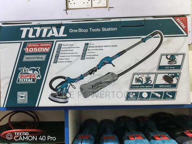 Total 1050w Industrial Drywall Sander With Led Light / Wall Sander