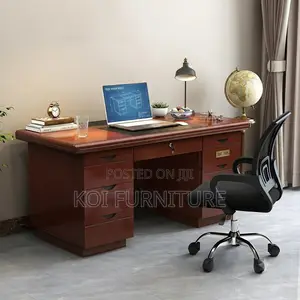 Office Desk; 1.2m Mahogany Executive Premium Wood Desk