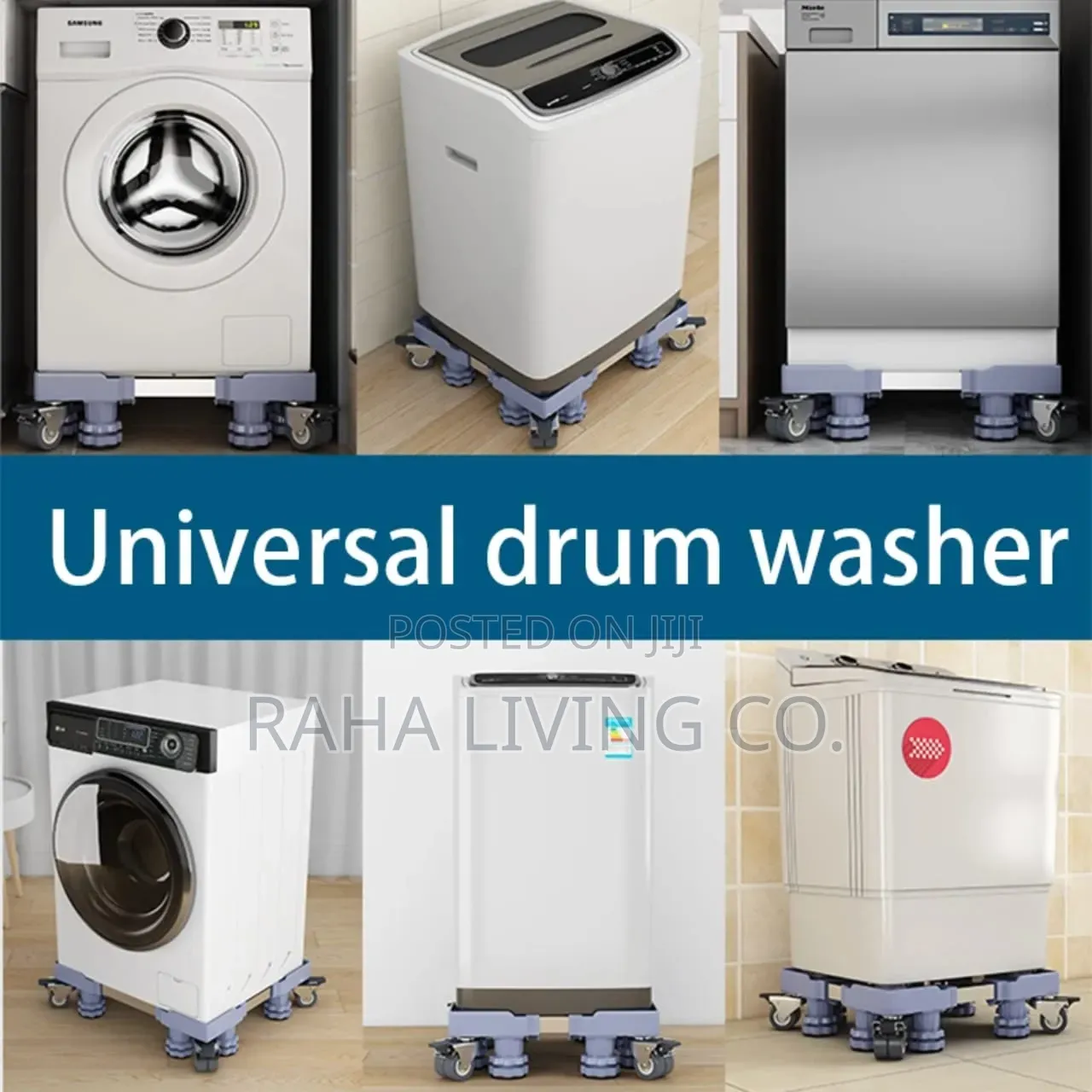 Heavy Duty Adjustable Fridge Washing Machine Base Stand