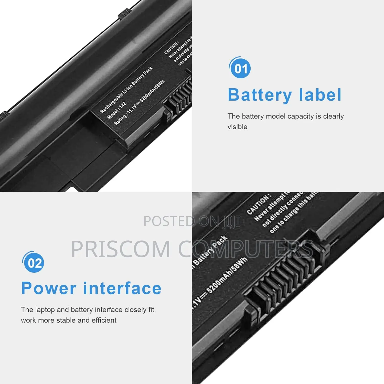 Laptop Battery for Dell Vostro V131 V131d V131r Latitude 3330 Series