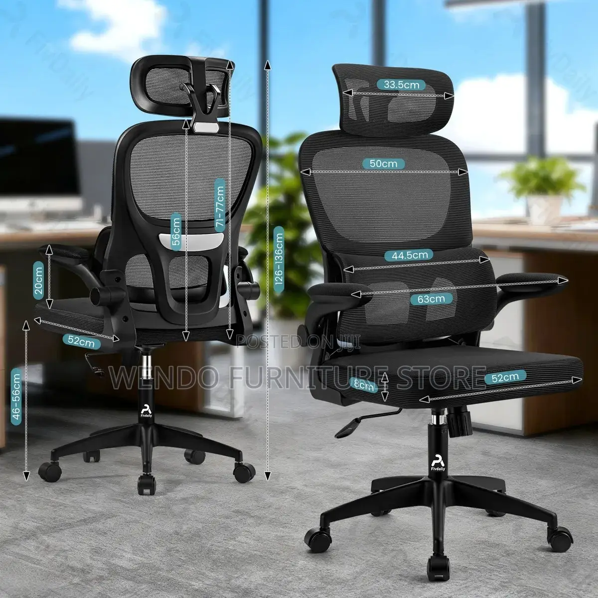 Office Chairs; High Back Orthopedic Swivel Ergonomic Office Chairs