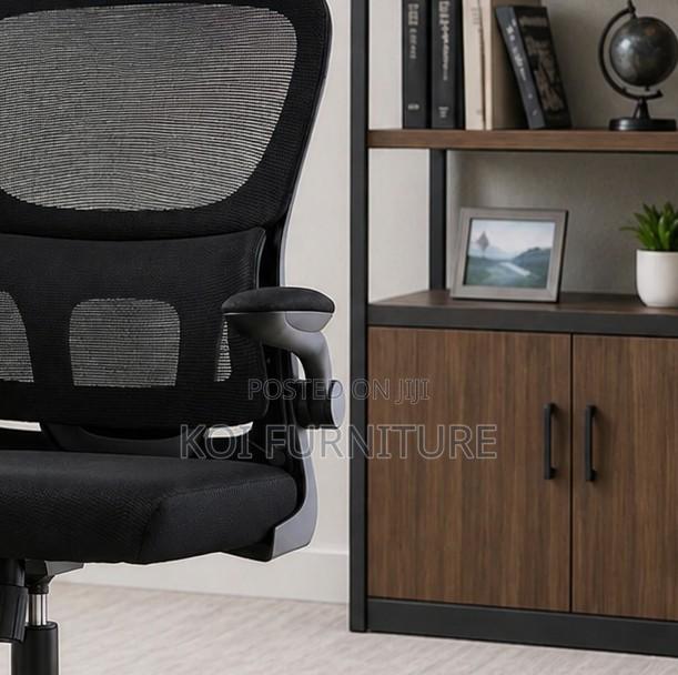 Office Chairs; Orthopedic Recliner Breathable Mesh Fabric Office Seat - thumbnail 2