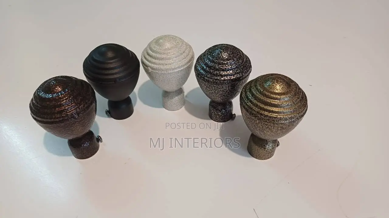 Stylish Jua Kali Rods Finials for Contemporary Interior Decoration