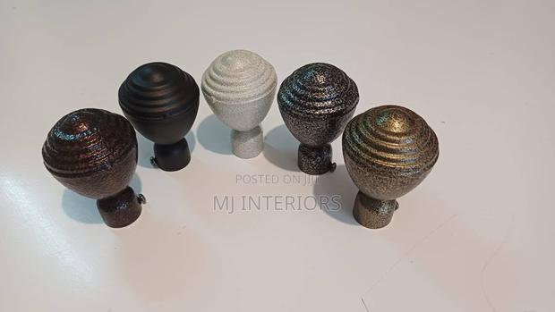 Stylish Jua Kali Rods Finials for Contemporary Interior Decoration