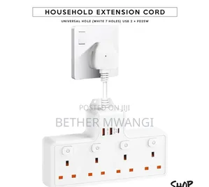 Multi Function Household Extension Socket With 20w Pd Usb C in Kenya