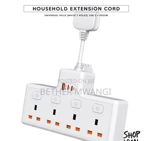 Multi Function Household Extension Socket With 20w Pd Usb C in Kenya