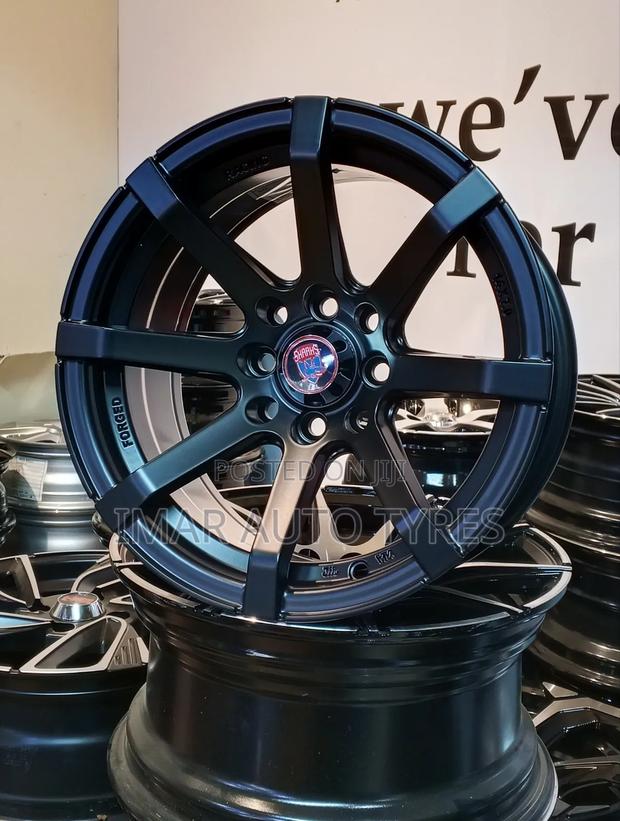 Matt Black Offset 7j Rims - main view