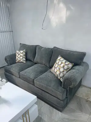 3 Seater Dark Grey Seat With Cushions