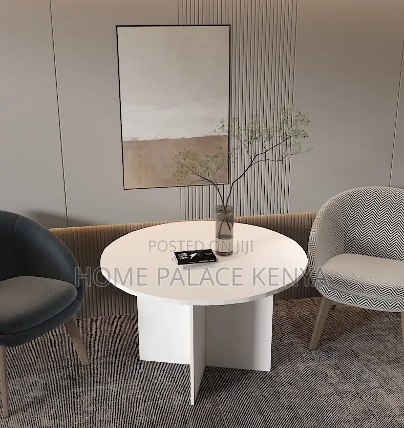 Round Table; Modular Wooden Round Desk for Business Meetings