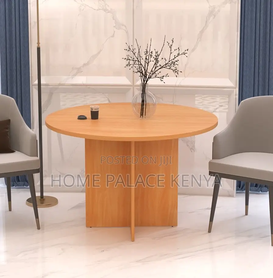 Round Table; Modular Wooden Round Desk for Business Meetings