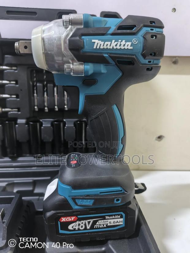 Makita 48v Cordless Impact Wrench Kit – 5.0ah Battery With Socket Set - main view