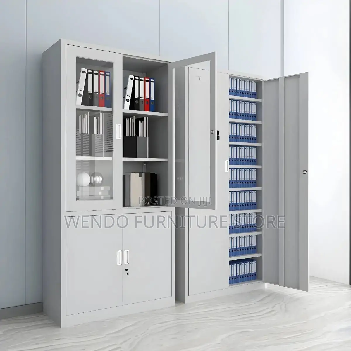 Office Cabinets Contemporary Steel Two Door Filing Display Cabinet