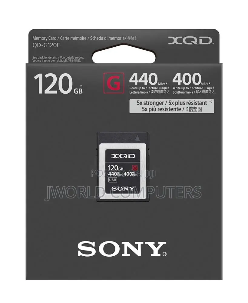 Sony 120gb 440-400mb/S XQD Card