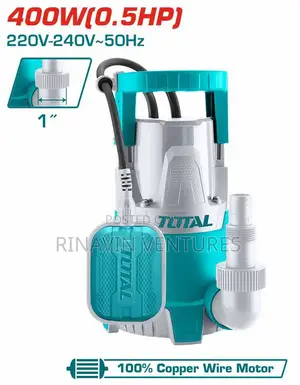Total Twp64006 Submersible Pump 400w
Max. Head: 8m